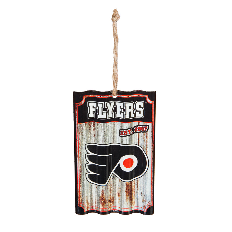 Team Sports America Philadelphia Flyers Corrugated Metal Ornament