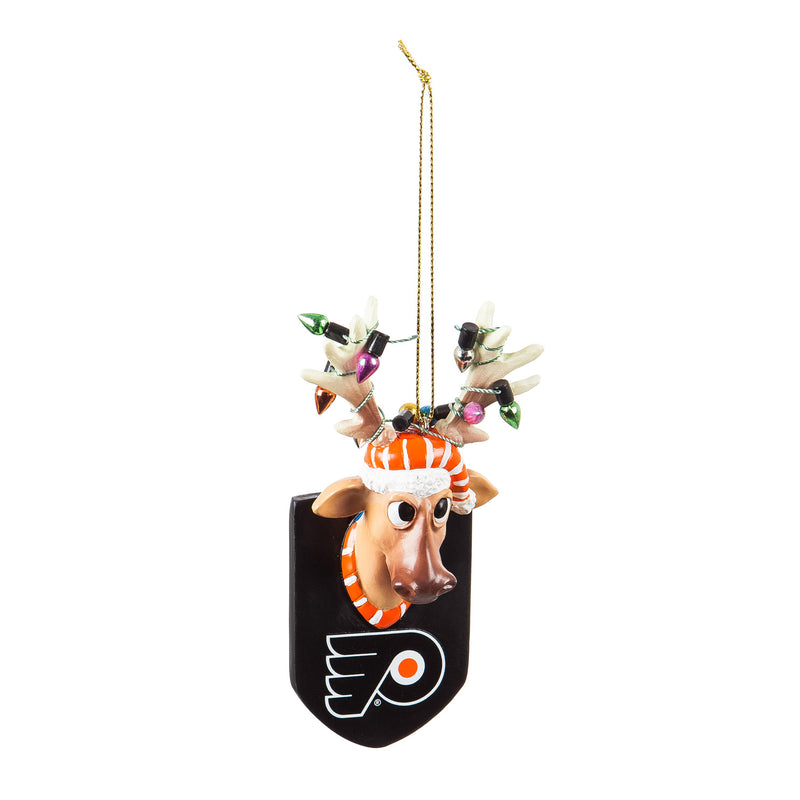Evergreen Philadelphia Flyers, Resin Reindeer Orn, 1.57'' x 2.36 '' x 4.02'' inches
