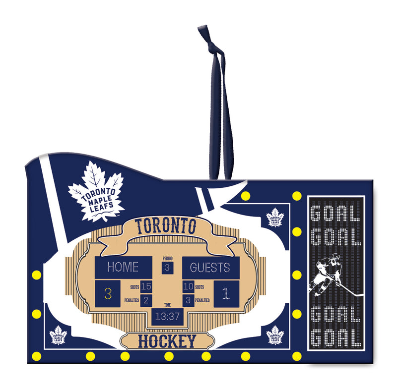 Evergreen Scoreboard Ornament, Toronto Maple Leafs, 2.37'' x 3.87 '' x 0.5'' inches