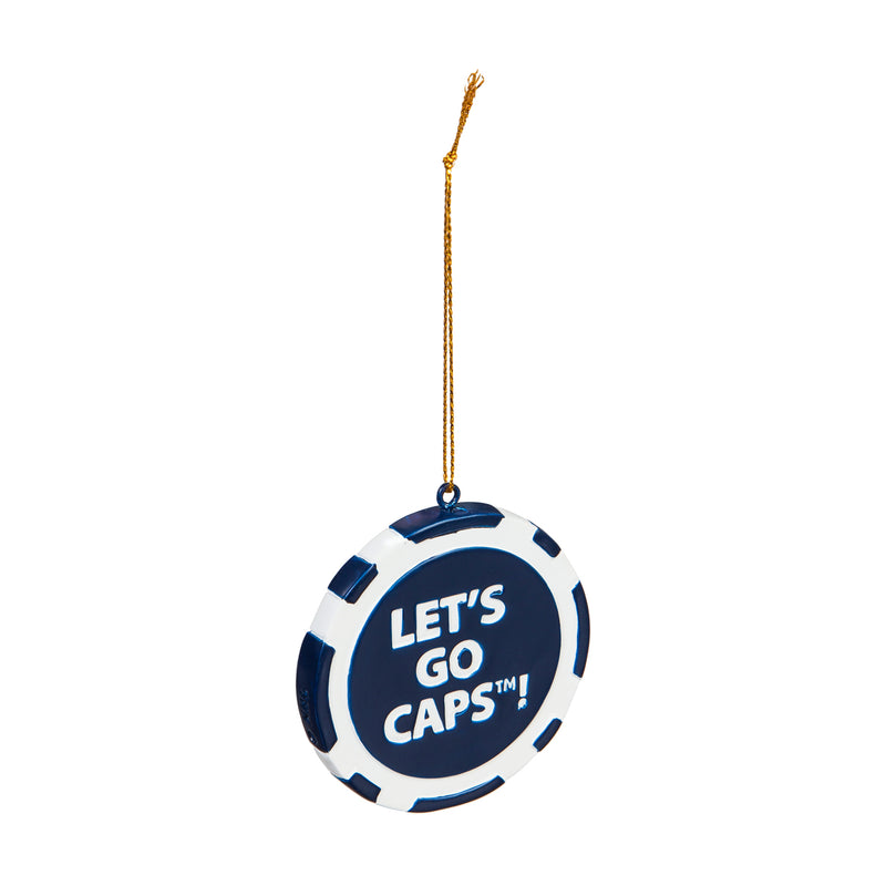 Evergreen Enterprises NHL Washington Capitals Game Chip DesignOrnament, Team Colors, One Size