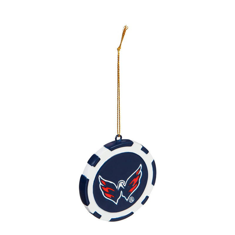 Evergreen Enterprises NHL Washington Capitals Game Chip DesignOrnament, Team Colors, One Size