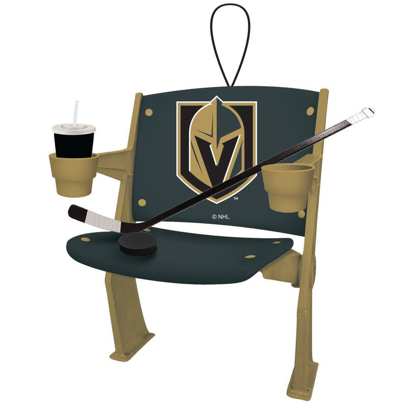 Evergreen Enterprises Stadium Chair Ornament, Vegas Golden Knights, 2.25'' x 4 '' x 2.5'' inches