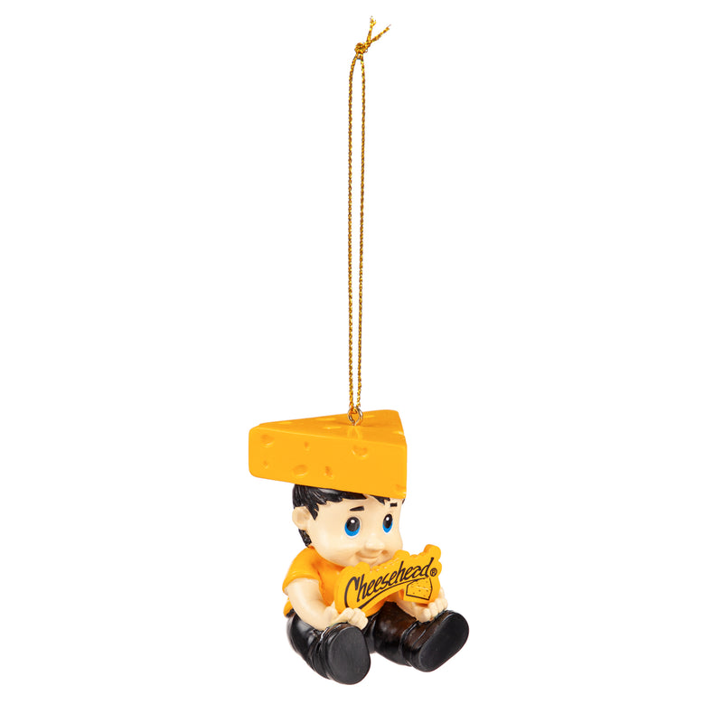 Evergreen Cheesehead Lil Fan, 4.33'' x 2.36 '' x 3.86'' inches