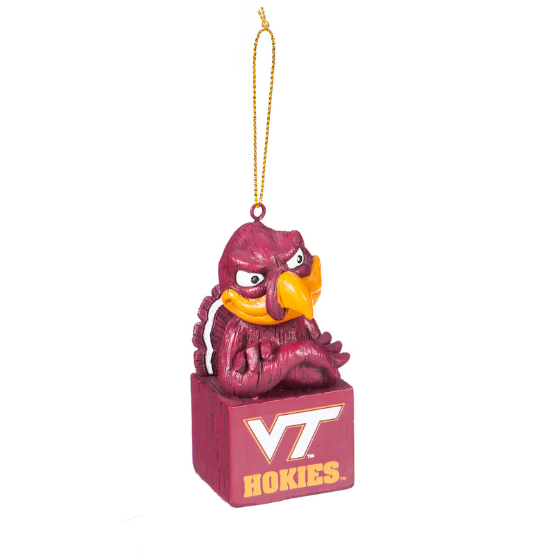 Team Sports America Mascot Ornament,  Virginia Tech, 1.5'' x 3.5 '' x 1.6'' inches