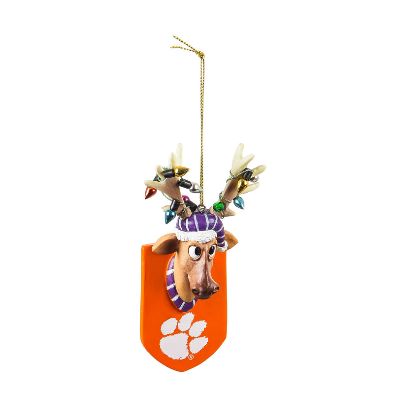 Clemson University, Resin Reindeer Orn,3ot912rro