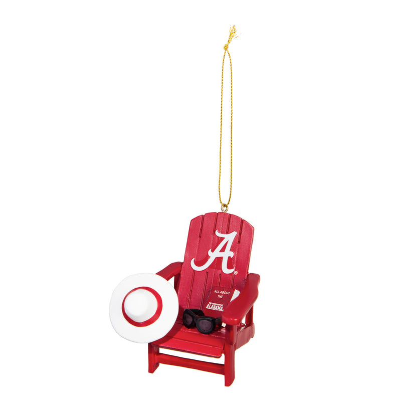 Evergreen Enterprises University of Alabama, Adirondack Ornament, 2.91'' x 3.35 '' x 2.87'' inches