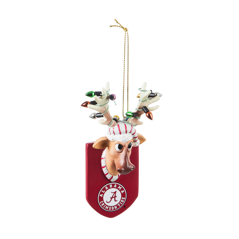University of Alabama, Resin Reindeer Ornament Officially Licensed Decorative Ornament for Sports Fans