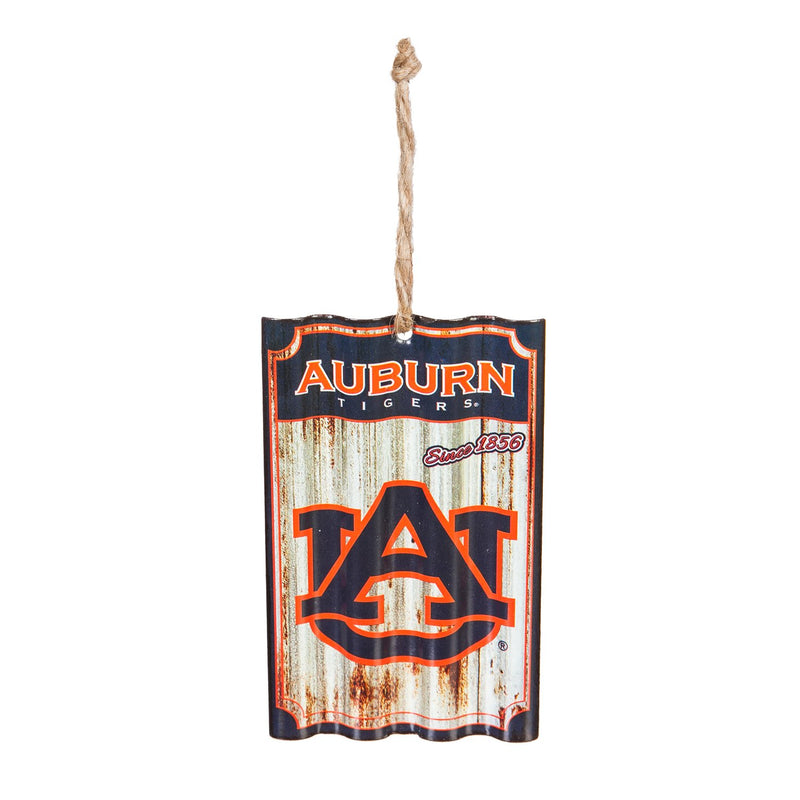 Team Sports America Auburn Tigers Corrugated Metal Ornament