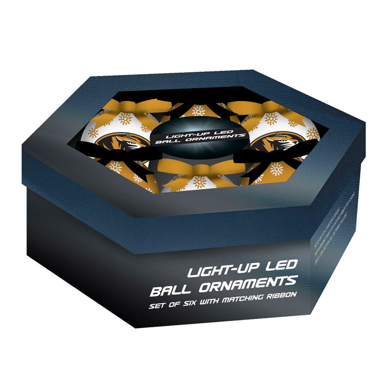 Evergreen NCAA Missouri Tigers Ornament LED Box Set, Team Color, One Size