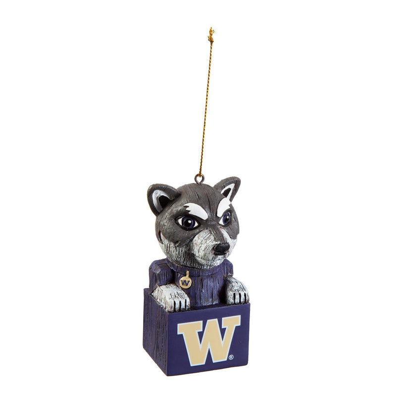 Team Sports America University of Washington Team Tiki Totem Mascot Ornament