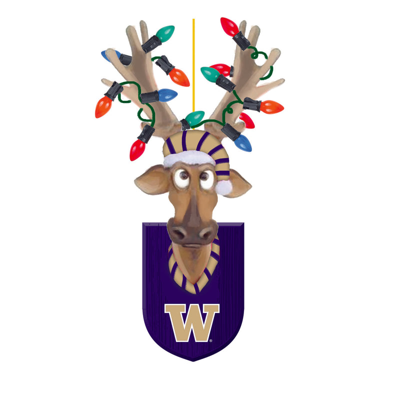University of Washington, Resin Reindeer Ornament Officially Licensed Decorative Ornament for Sports Fans
