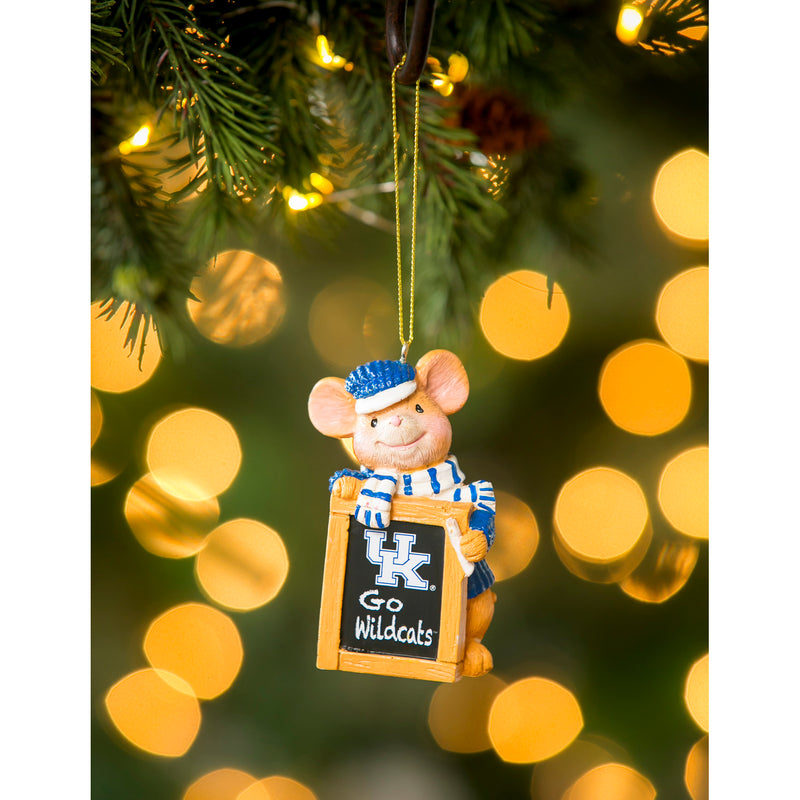 University of Kentucky, Holiday Mouse Ornament Officially Licensed Decorative Ornament for Sports Fans Ornament