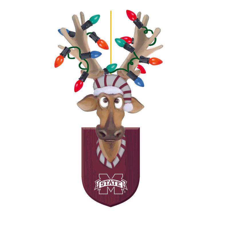 Evergreen Mississippi State University, Resin Reindeer Orn, 1.57'' x 2.36 '' x 4.02'' inches
