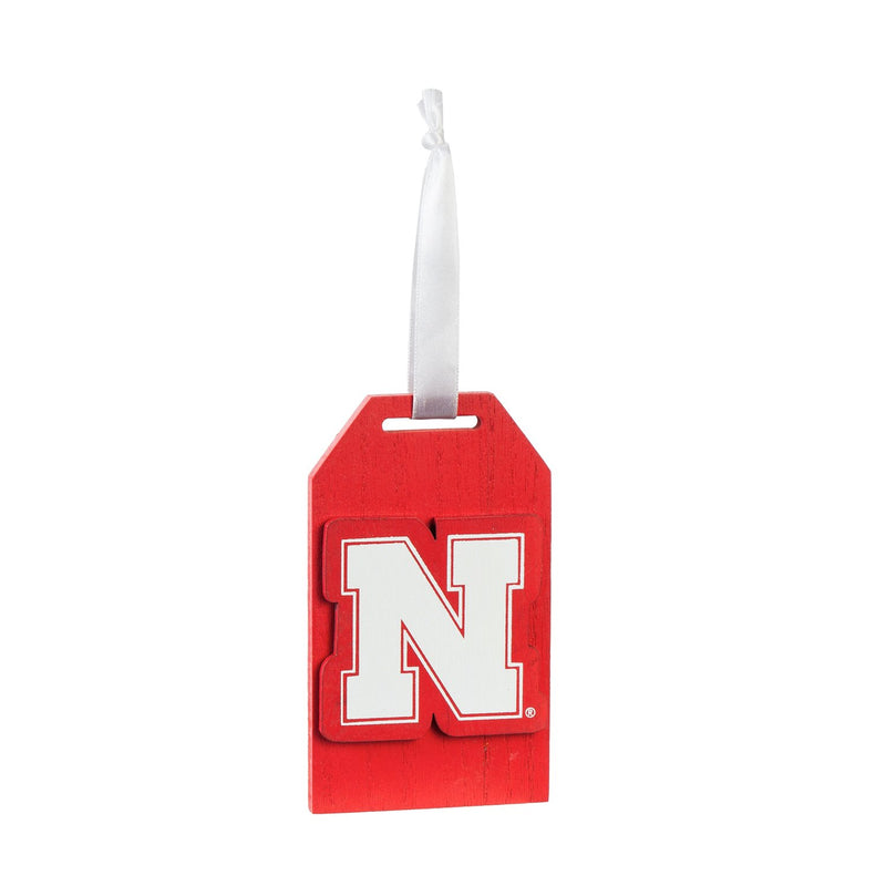 Team Sports America University of Nebraska Team Logo Gift Tag Ornament