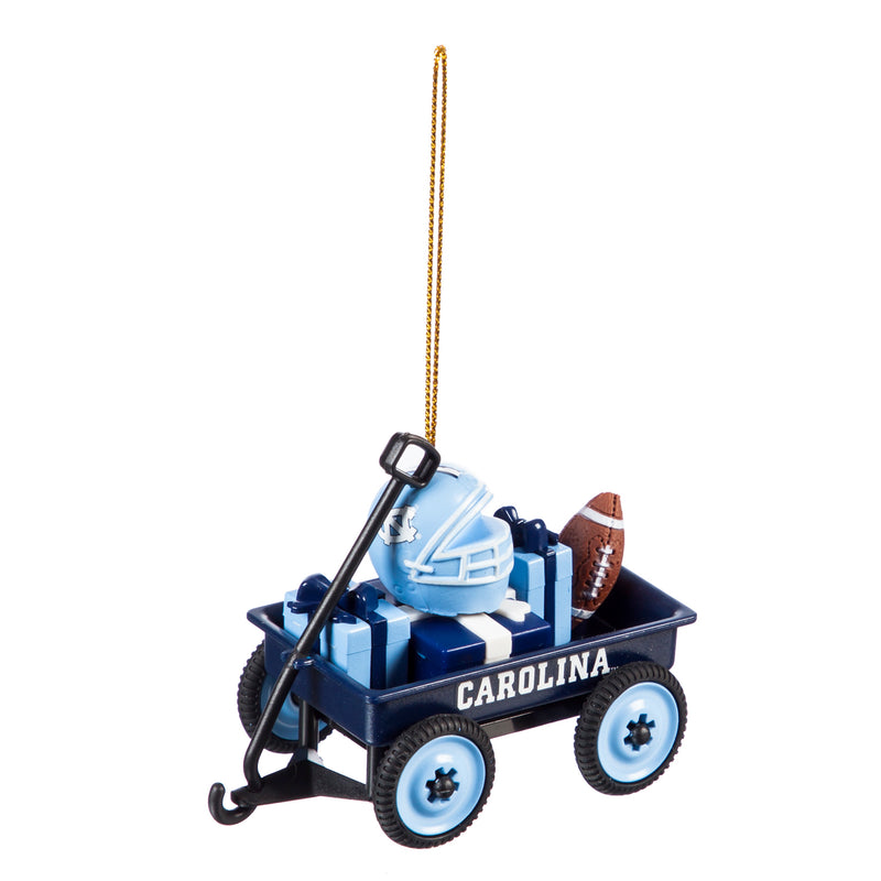 Evergreen Enterprises Team Wagon Ornament, North Carolina, 3.13'' x 2.5 '' x 1.75'' inches