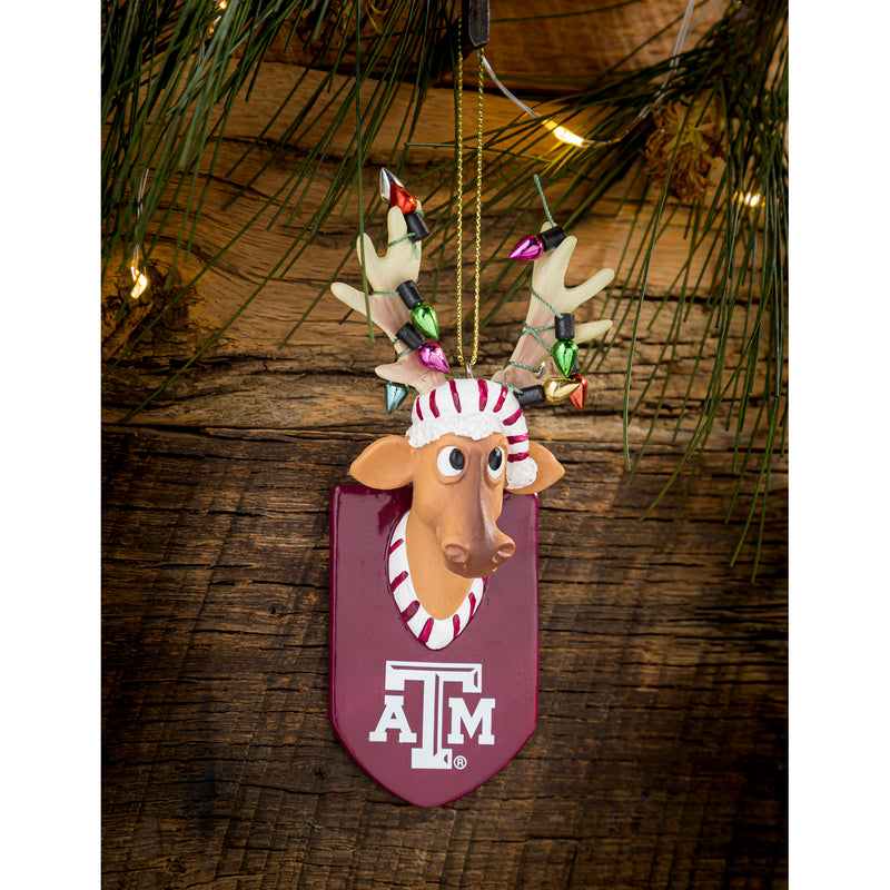 Texas A&M, Resin Reindeer Ornament Officially Licensed Decorative Ornament for Sports Fans