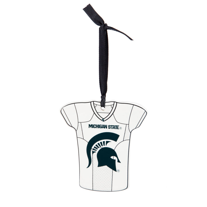 Team Sports America Michigan State University Personalizable Jersey Ornament with Team Color Markers