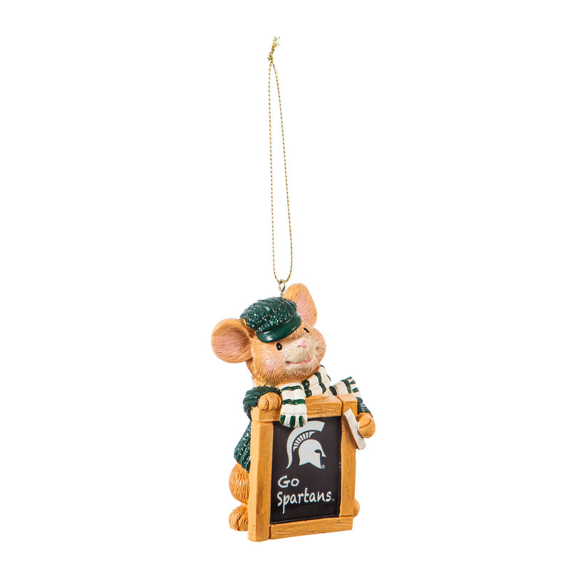 Michigan State University, Holiday Mouse Ornament Officially Licensed Decorative Ornament for Sports Fans Ornament