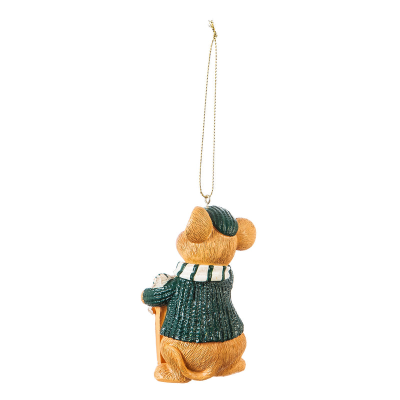 Michigan State University, Holiday Mouse Ornament Officially Licensed Decorative Ornament for Sports Fans Ornament
