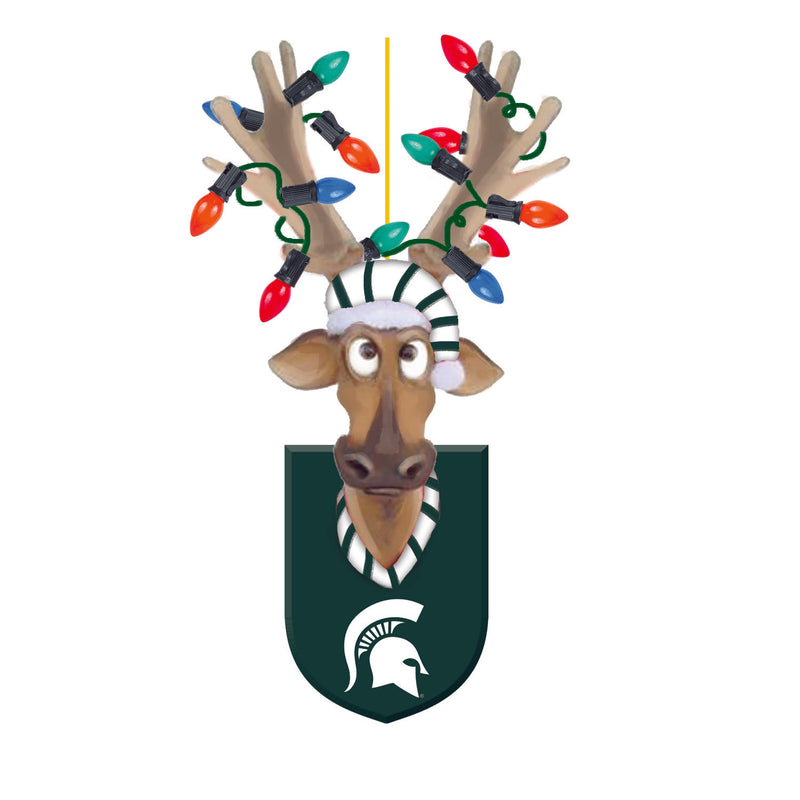 Evergreen Michigan State University, Resin Reindeer Orn, 1.57'' x 2.36 '' x 4.02'' inches