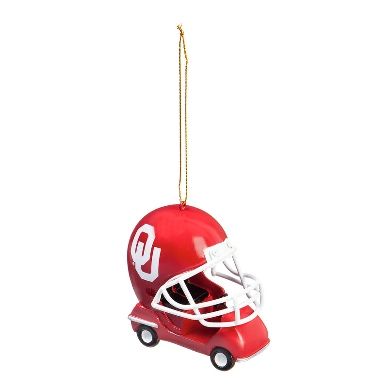 Evergreen Enterprises University of Oklahoma, Field Car Ornament, 2.95'' x 2.17 '' x 2.95'' inches