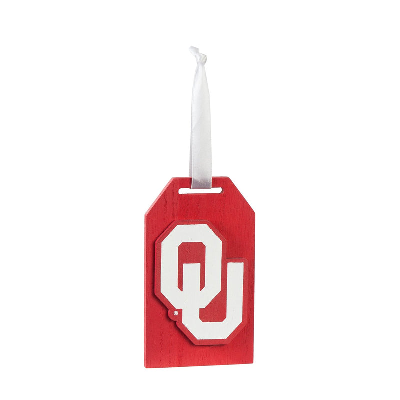 Team Sports America University of Oklahoma Team Logo Gift Tag Ornament