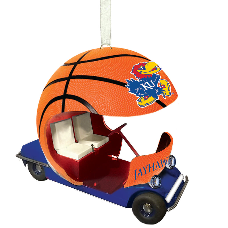 Evergreen Enterprises University of Kansas, Field Car Ornament, 2.95'' x 2.17 '' x 2.95'' inches