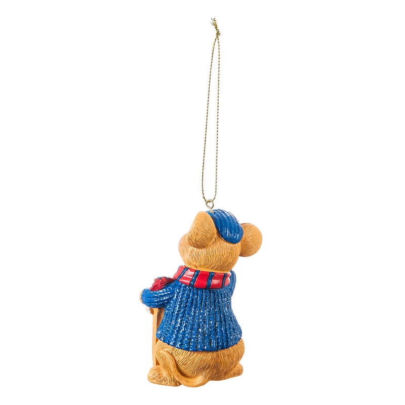 University of Kansas, Holiday Mouse Ornament Officially Licensed Decorative Ornament for Sports Fans Ornament