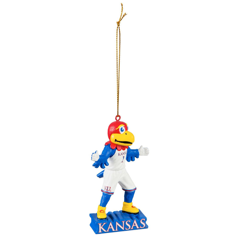 University of Kansas, Mascot Statue Ornament Officially Licensed Decorative Ornament for Sports Fans