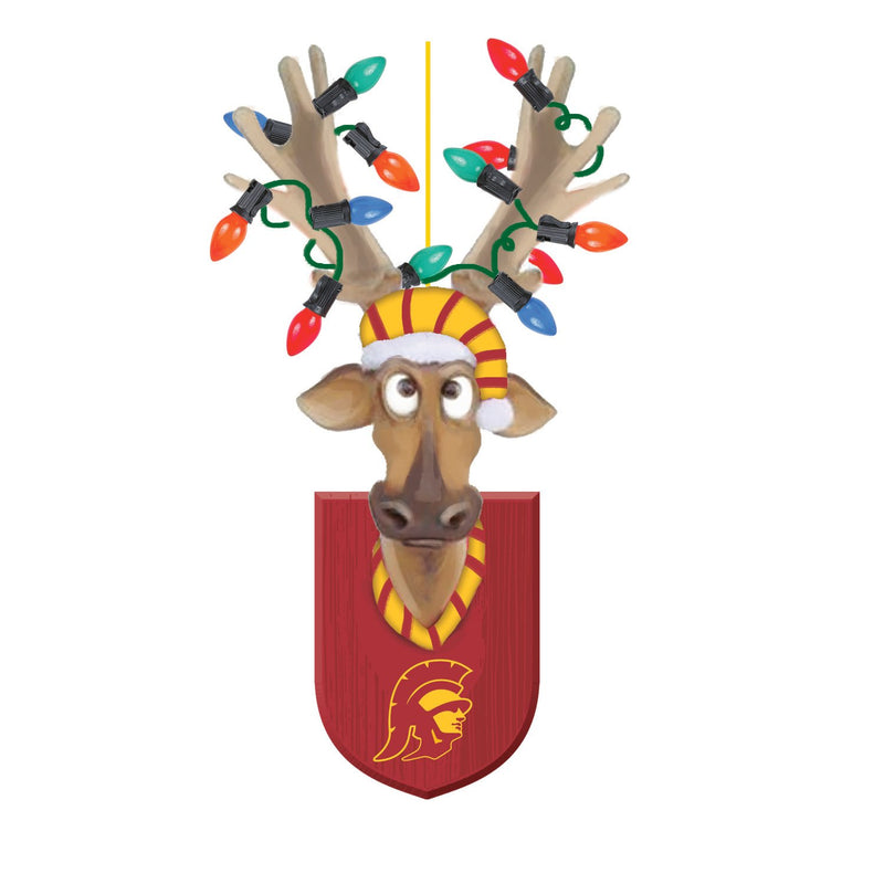 University of Southern Calif Ornament Officially Licensed Decorative Ornament for Sports Fansia, Resin Reindeer Ornament Officially Licensed Decorative Ornament for Sports Fans