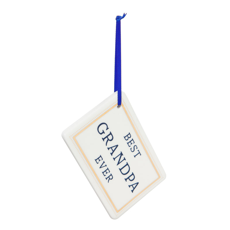 Ceramic Grandpa Rectangle Ornament in Gift Box,3otc7170b