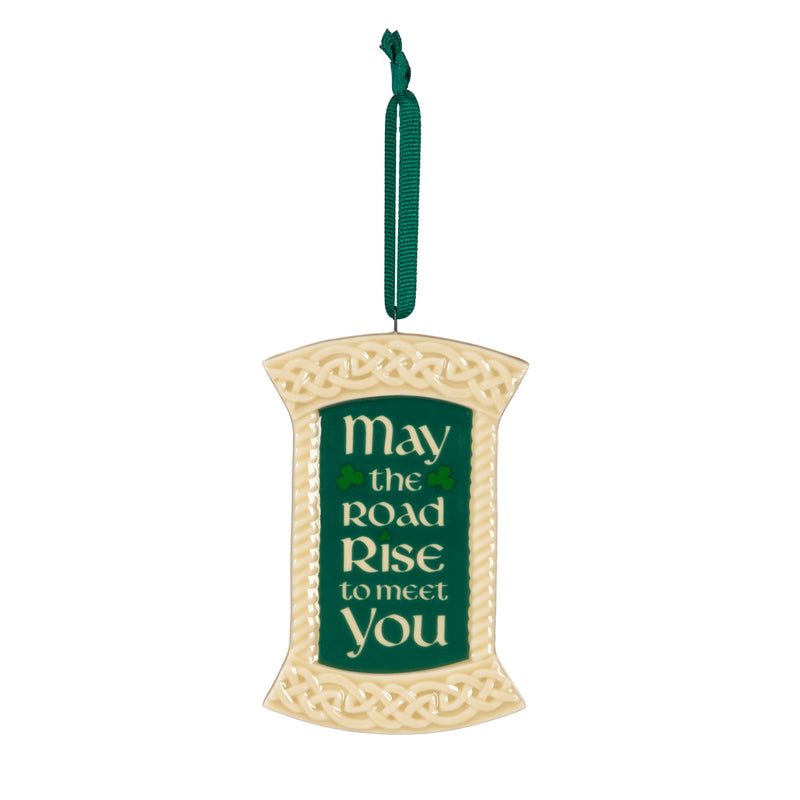 Evergreen Winter Scene Metal Ornament, 2 Assorted, 8'' x 4'' x 8'' inches