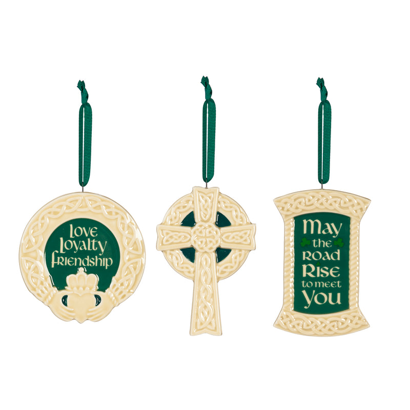 Evergreen Winter Scene Metal Ornament, 2 Assorted, 8'' x 4'' x 8'' inches