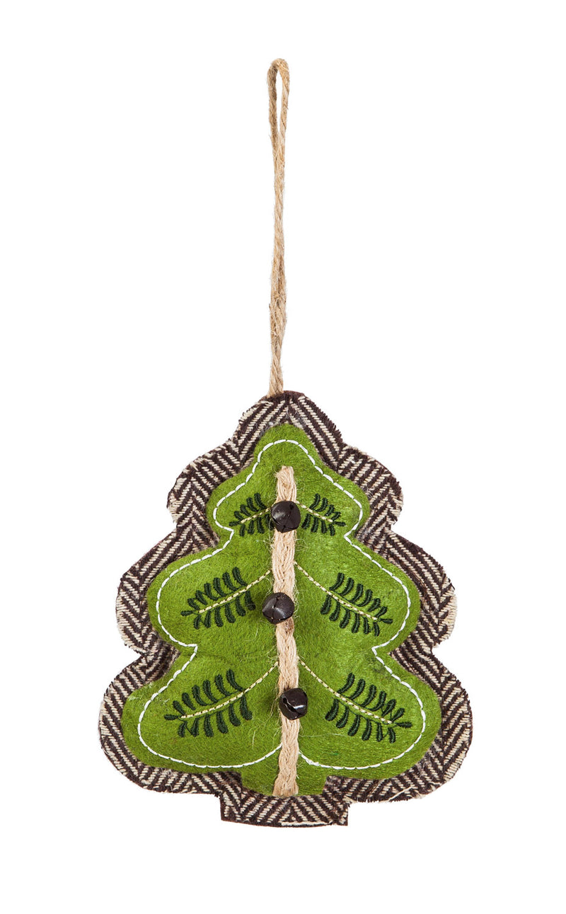 Floral Metal Ornament with Gems, 2 Assorted, 5.5'' x 0.3'' x 6.5'' inches