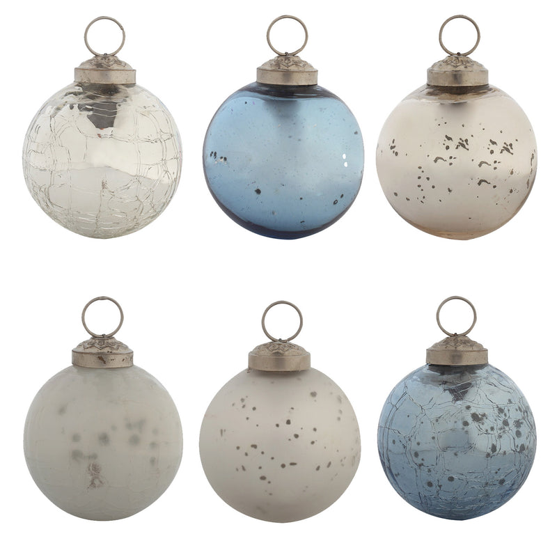 2.5'' Christmas Chic Round Ornaments, Set of 24