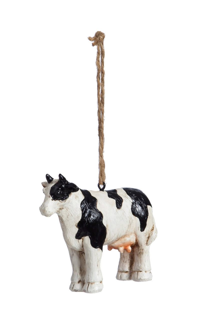 Polystone Farm Ornament, 4 ASST