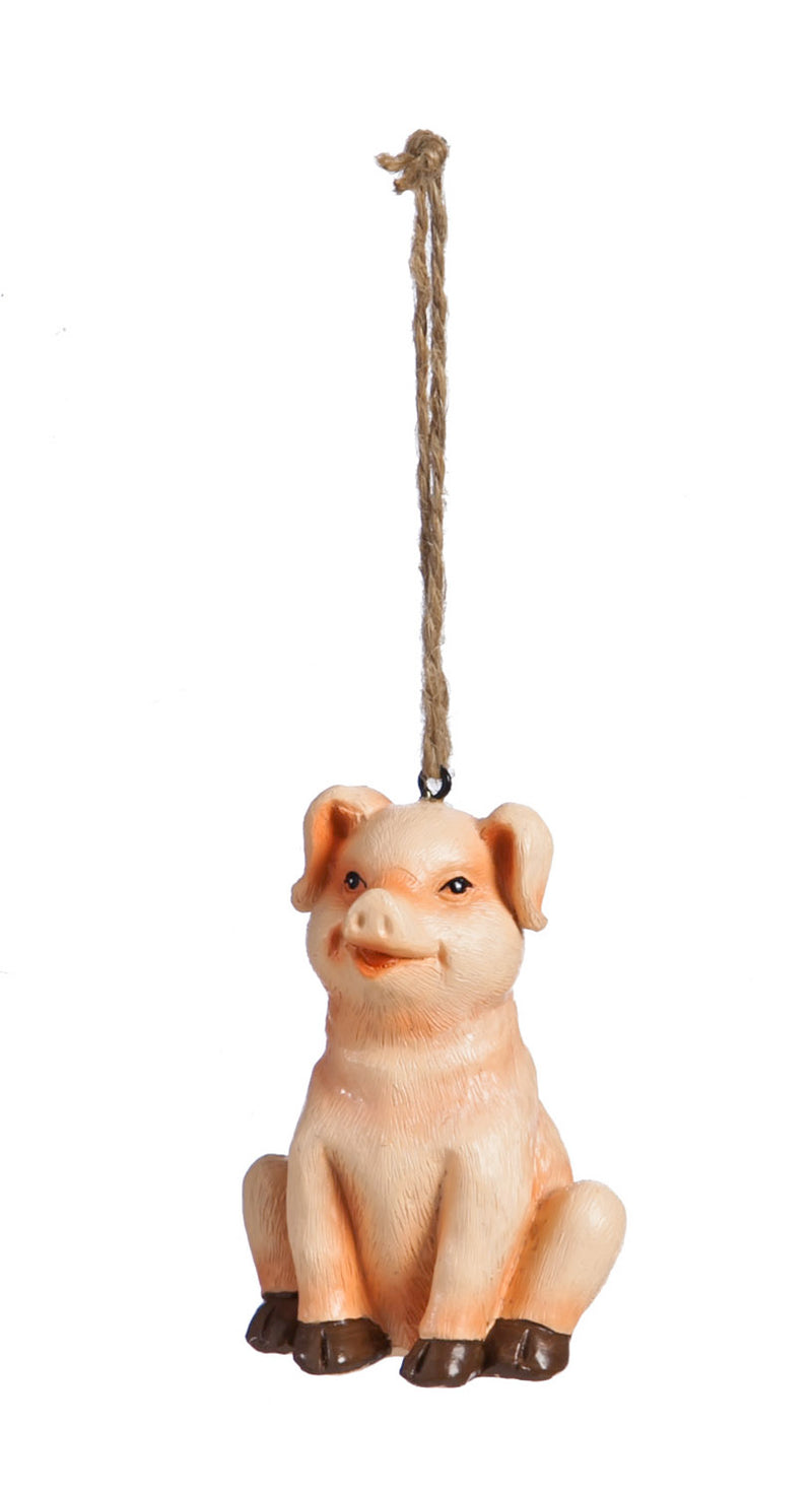 Polystone Farm Ornament, 4 ASST