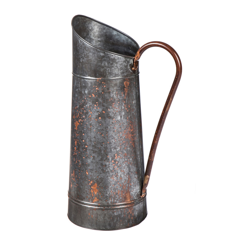 Evergreen Metal Pitcher, 9.3'' x 22'' x 9.3'' inches