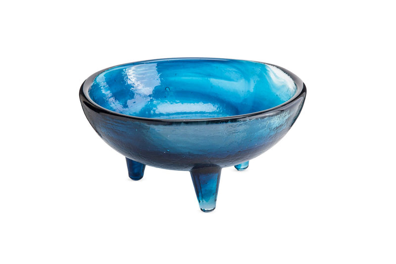 Bambeco Molcajete Recycled Glass Bowl, 10 OZ, 7.8'' x 7.8'' x 3.5'' inches