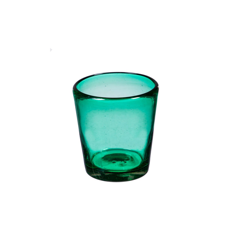 Evergreen Recycled Glass Tumbler, 10 OZ, Marcel- Emerald