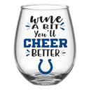 Indianapolis Colts, 17oz Boxed Stemless Wine,3sl3813