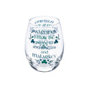 Stemless Wine Glass w/ Box, 17 OZ, Celtic Memories,3sl7481