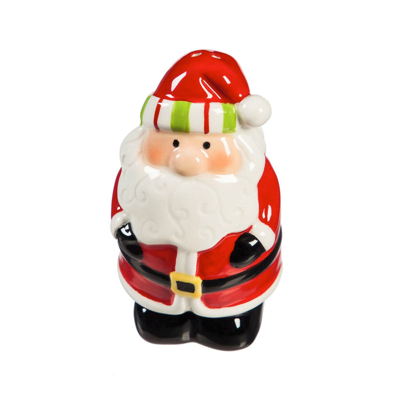 Cypress Home Beautiful Santa and Snowman Salt and Pepper Shaker Set - 2 x 1 x 4 Inches Indoor/Outdoor home goods For Kitchens, Parties and Homes