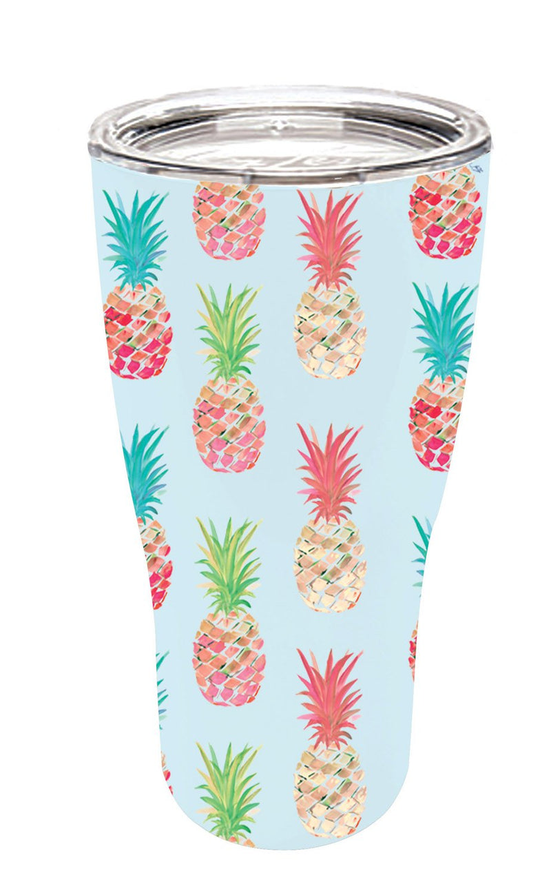 Pineapple Party 17 OZ Stainless Steel Cup - 3 x 3 x 8 Inches