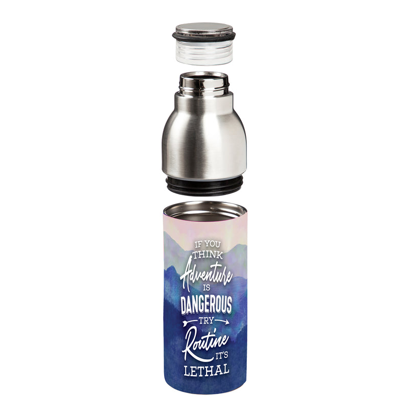 22 OZ Stainless Double Walled 2 Way Tumbler, Adventure,3stw001