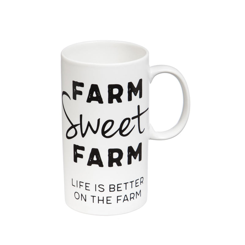 20 oz. Farm Sweet Farm Tall Ceramic Cup by Evergreen