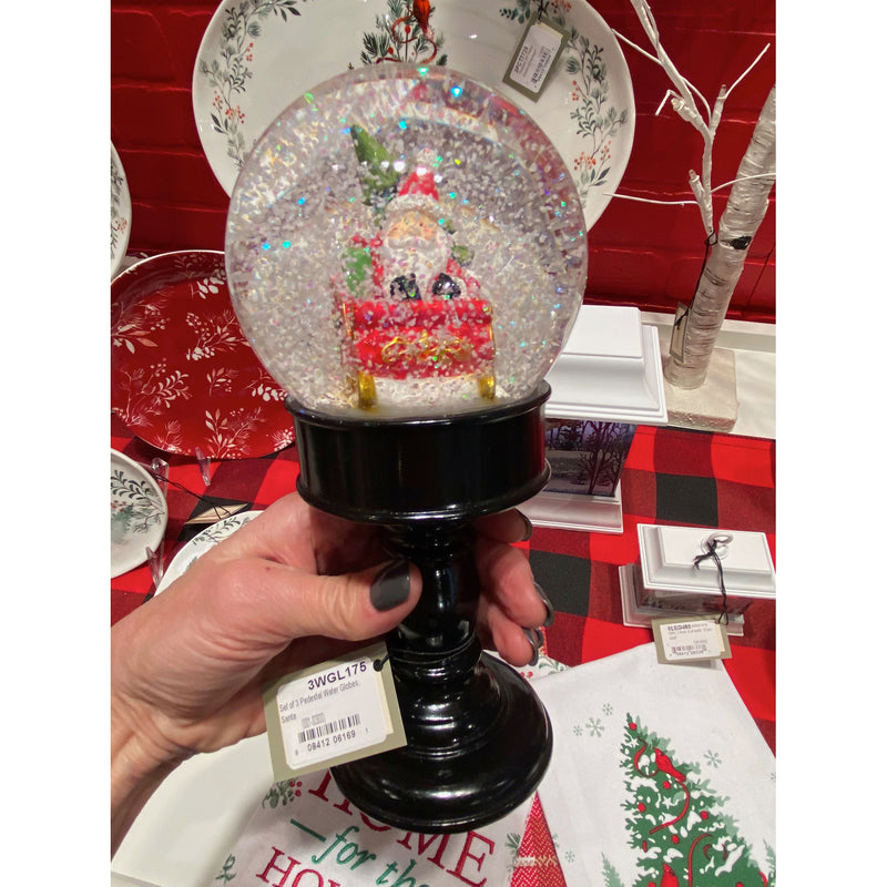10'' Tall LED Lantern  with Spinning Action and Timer function Table Decor, Snowman Choir,3wgl165