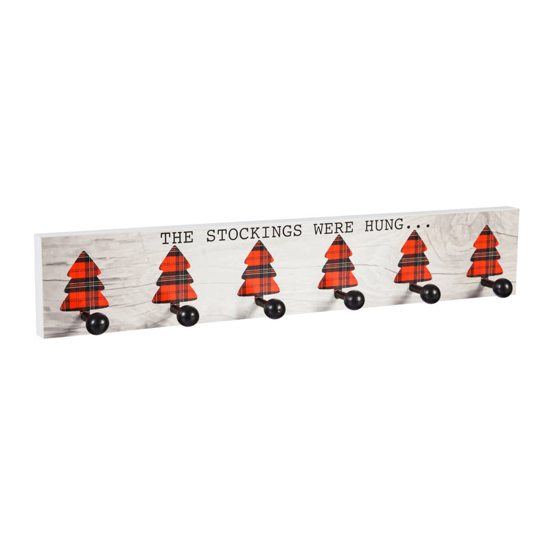 The Stockings Were Hung Wooden Stocking Holder Wall Décor,3wp1003