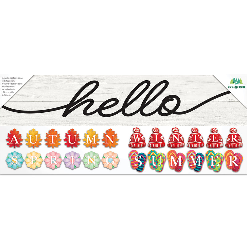 Seasonal Interchangeable Wall Sign,3wp833