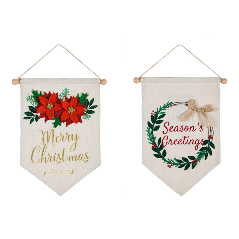 LED Christmas Banner, 2 Asst